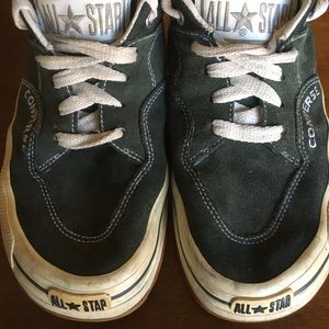 Vintage Converse Suede All Stars Green 9.5 m/11 w